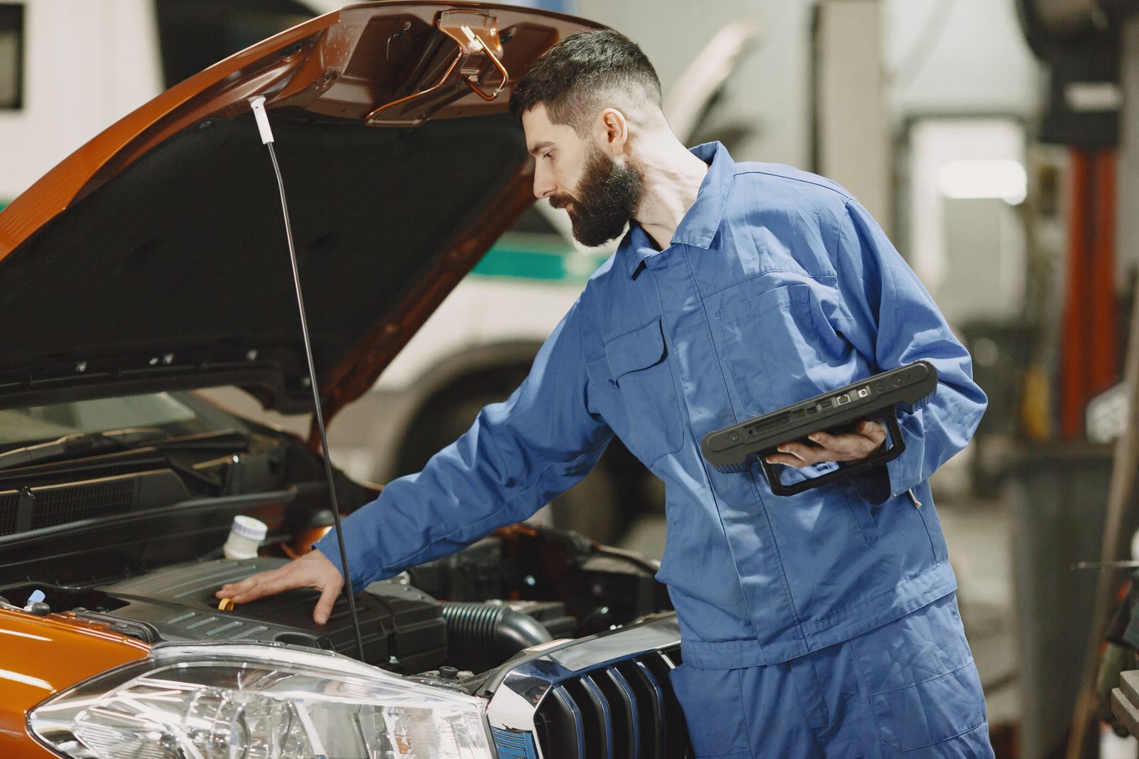Technician running a proper diagnostic scan before recommending repairs